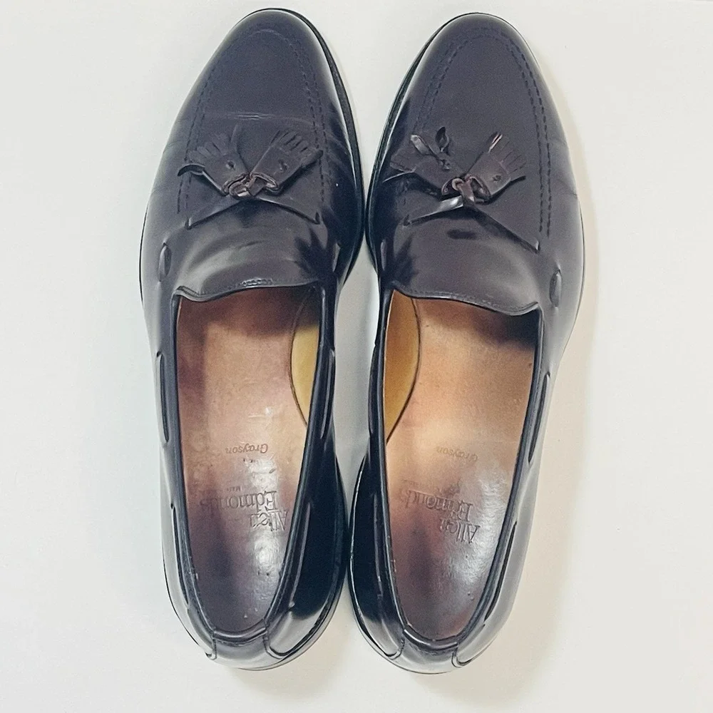 Allen Edmonds Grayson‎ Shoes Mens Size 11 A Burgundy Leather Tassel Loafers